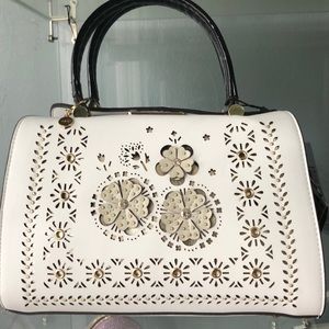 Black and white Nicole Lee handbag